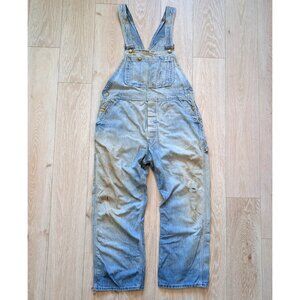 Big Smith Denim Overalls Vintage 60s Sanforized Rockabilly Size M/L USA Made